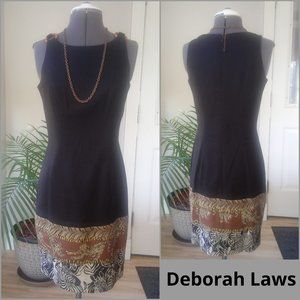 Deborah Laws Safari Print Linen Blend Dress